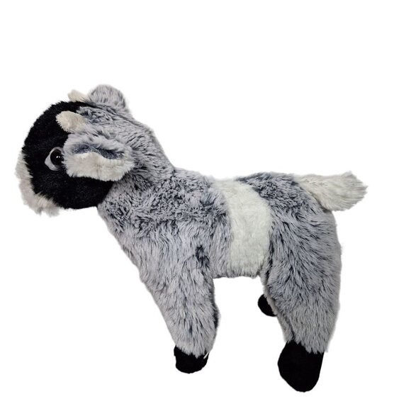 Wishpets Chewy Goat Black White Gray Plush Stuffed Animal 2017 10" - Picture 5 of 8